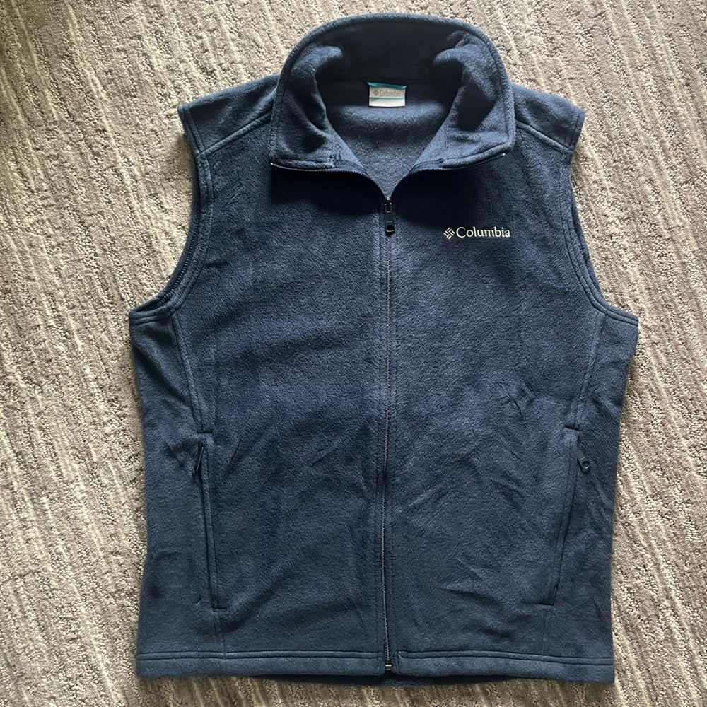 Men’s Columbia Fleece Vest (Navy)